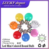 (CP-5W) E27 LED MINI COLORED ROUND BULB 5WATTS