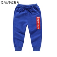 SupermansBaby Boys Girls Tether Sweatpants Jogger Kids Clothes 2022 European and American Cotton Casual Pants Spring Sport Sweatpants