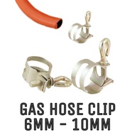 Gas Hose Clip 6-10mm Stainless Steel Drive Adjustable Fuel Kepala Gas Clip 煤气锁喉头 Cangkuk Paip Gas