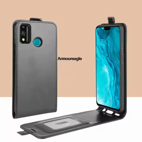 case for huawei honor 9x pro 9a 9s 9c cases soft cover vertical flip leather case guard on for honor