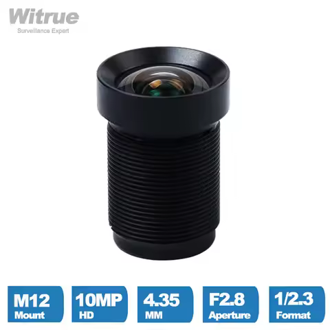 4K Lens 10MP 4.35mm Lens M12 1/2.3"IR Filter for Action Camera Gopro Hero 4/3+ Xiaomi Yi 4k+ SJCAM D