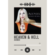 Poster Ava Max Album With Song Barcode, Music