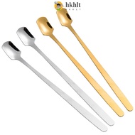 LT999 Stainless Steel Square Long Handle Coffee Spoon Ice Cream Stirring Tea Spoon