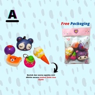 Squishy Kids Toys Package 5 Latest Animal Head Models Mini Medium