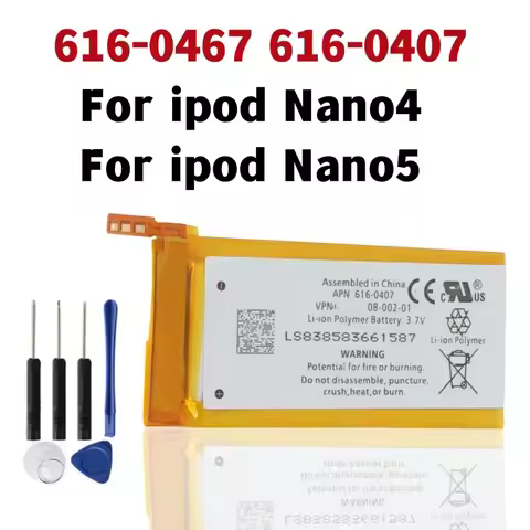 616-0467 616-0407 Replacement Battery For ipod Nano5 5G 5th Generation MP3 Li-Polymer Batteriy Nano 