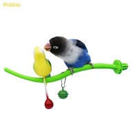 Picbliss Pet Bird Perch Toy Standing Rest Perch for Small Large Bird Birdcage Accessories