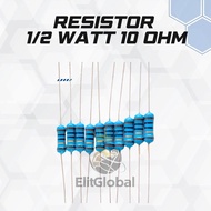 10 PCS Resistor 10 Ohm 1/2W 10Ohm Electronic Components Power Amplifier & Regulator