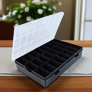 Idzes Jewelry Storage Box: Transparent 24-Slot Organizer