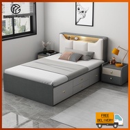 Tanggo Bed Frame With Mattress Storage Bed Frame  Super Single/Single/Queen Bed Frame