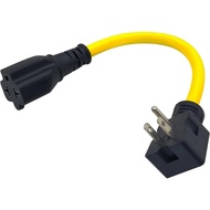 YSIL [4 in 1] 1FT 15 Amp to 20 Amp Plug Adapter12AWG T Blade Adapter Cable Nema 5-15P to 5-15R20R5-1