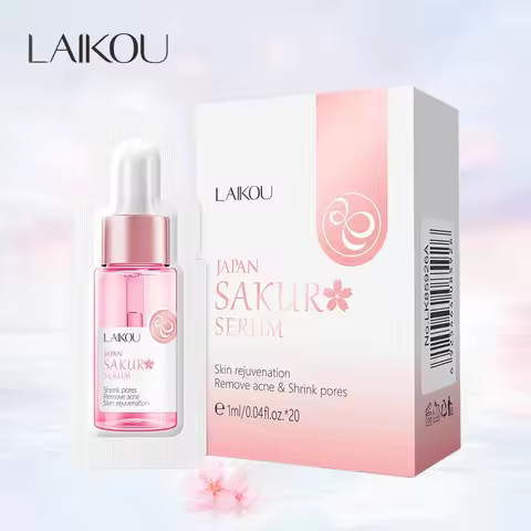 LAIKOU 20pcs Japan Sakura Serum Anti-Aging Whitening Moisturizer Nourish Repairing Brightening Rejuv