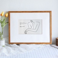 Solid Wood Large Photo Frame Wall Hanging Picture Frame Customized Size Toddler 4 K8K Puzzle Frame