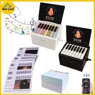 NewLook Piano Calendar 2026 Desk Calendar Playable Piano, Swift Piano Calendar With 52 Weeks Of Musi