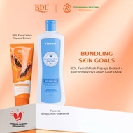 Bundling Skin Goals BDL Facial Wash Papaya & Lotion Flacenta Goat Milk