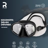 Kacamata Selam Scuba Diving Snorkeling Anti Kabut Tempered Glass Masker Penyelam Kaca Mata Menyelam 