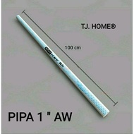 1" Inch AW Rucika 100 Cm Cut Pipe 1 Meter PVC Pipe