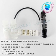 Complete package of permanent Thai braces, fashion braces