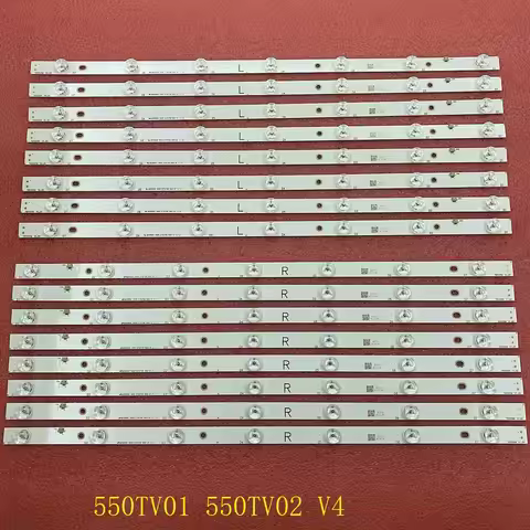 LED Strip For Panasonic TX-55AXW634 TX-55AX630B TX-55AX630E TH-55AX670A 550TV01 550TV02 V4 BX-55S10E