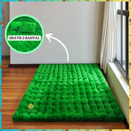 Kasur Gender Tebal Plus 2 Bantal Kasur Lantai Kasur Bulu Tebal Super Lembut Ukuran 200x180cm