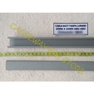 DUCT CABLE/CABLE Duct WITHOUT HOLES 25MM X 25MM GREY