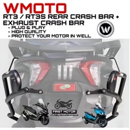 WMOTO RT3 RT 3 RT3S RT3 S HIGH QUALITY REAR CRASH BAR + EXHAUST CRASH BAR ACCESSORIES ACCESSORY MODI