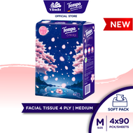 Tempo Facial Tissue Medium 4ply Sakura Limited Edition (4x90s)