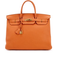 Hermès Potiron Togo Birkin 40 Gold Hardware, 2010