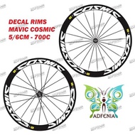 Decal Sticker Mavic Cosmic SL Width 5cm 6cm Sticker Decal Rims Rims Roadbike Fixedgear 700c