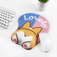 mouse pad Cute Corgi Mouse Pad Wrist Protector Wrist Guard Girl Oversized Male Mouse Astringent Pad Silicone Hand Rest Keyboard Wrist Guard