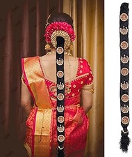 Traditional Pula Poola Jada Billalu Hair Choti Ornaments Beera Bharatanatyam Kuchipudi Classical Dan