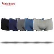 Quần lót boxer nam Freeman BO503 chất liệu cotton thoáng mát lưng thun bản nhỏ [Combo 5]