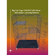 Sangkar Kucing 3 Tingkat C6233- Big Cat Cage Bangalow L92xW57xH128cm