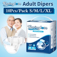 Caring Love Tape/Pants Adult Diaper Pant Adult Diaper Lampin Dewasa Lampin orang Tua 10/30 pcs(S/M/L