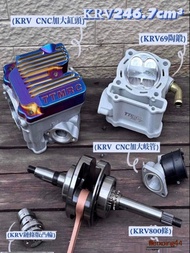 ชุดกระบอกสูบถลุงเซรามิก TTMRC สำหรับ KRV 63 67 69 พร้อมเพลากระบอกสูบและเพลากระดิ่ง เครื่องยนต์มอเตอร