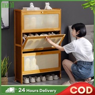 Bamboo Shoe cabinet Multi-layer Shoes rack Household shoe cabinet Shoe Shelf Large Capacity Shoe Rack Rak Kasut Kayu  鞋柜