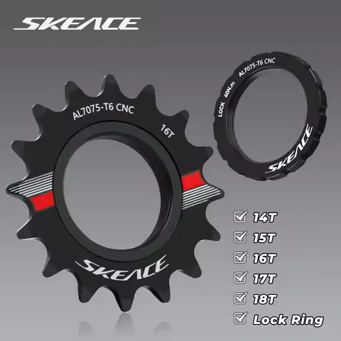 SKEACE Fixed Gear Bike Freewheel 14T 15T 16T 17T 18T Single Speed Fixie Bicycle Cog Aluminum Alloy T