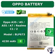 Oppo Battery Compatible for Oppo A3S / A5 / A5S / A7 / Realme C1 / 2 Battery BLP673