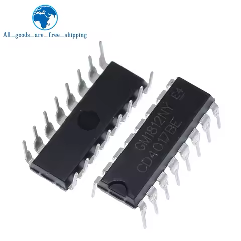 TZT 10/30PCS Voltage Regulation Module CD4017 CD4017B CD4017BE 4017
