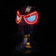 LocoLee kit Compatible with Lego 76329 Miles Morales' Mask - No Model Only Light, LED Lighting Acces