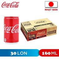 [DATE T08/25] THÙNG 30 LON COCA COLA VỊ NGUYÊN BẢN NHẬT BẢN ( LON 160ML x 30)- HÀNG NHẬT NỘI ĐỊA