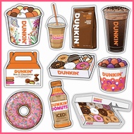 DUNKIN DONUT INSPIRED STICKERS YUMMY FOOD WATERPROOF STICKERS