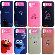 B2 OPPO A31 A91 A5 2020 A9 2020 A1K REALME C2 A3S A12E Design Cartoon Couple Phone Case Slim Tpu Sof