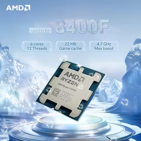 New AMD Ryzen 5 8400F 6-Core 12-Thread R5 8400F 4.7GHz 4NM DDR5 Socket AM5 TDP 65 CPU 100-000001591 