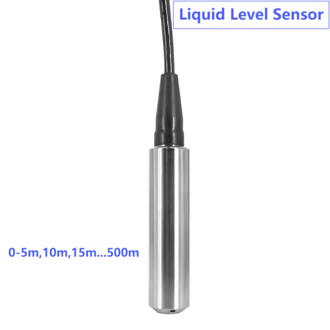 5m to 0-3.3V Liquid Level Transmitter 6m 10m 15m to 4-20mA 0-10V 0-5V RS485 Tank Hydraulic Deep Well