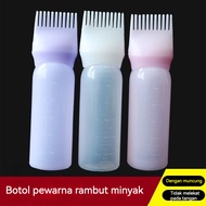 With Scale Hair Dyeing Medicine Comb Bottle Hair Salon Perm Potion Bottle Tooth Care Potion Dispensi
