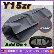 Y15 Seat Cover + Net Jaring SET Y15ZR Sarung Kusyen Y15 V1 V2 Yamaha Ysuku Y15z v1 v2 Kain kulit sea