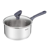 Tefal Daily Cook Stainless Steel Induction Saucepan (16cm, 1.5L) Dishwasher Oven Safe No PFOA Silver