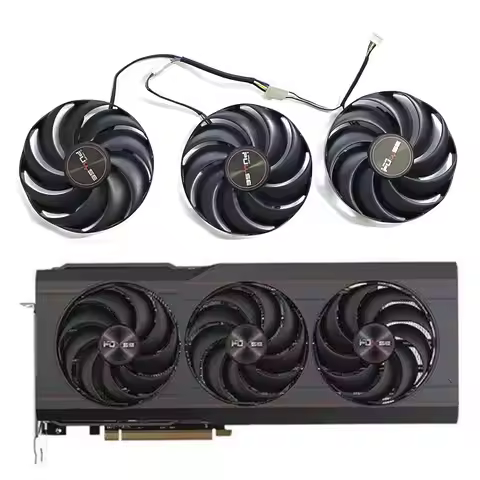 Original GPU Fan 4PIN 85MM FDC10H12D9-C DC 12V 0.35A for SAPPhiRE PULSE AMD Radeon RX 6800 6800XT Ga