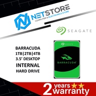 SEAGATE BARRACUDA 1TB | 2TB | 4TB 3.5’ Desktop Internal Hard Drive