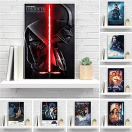 Disney Superhero Movie Poster Anakin Skywalker Classic Character Lightsaber Canvas Painting Darth Va
